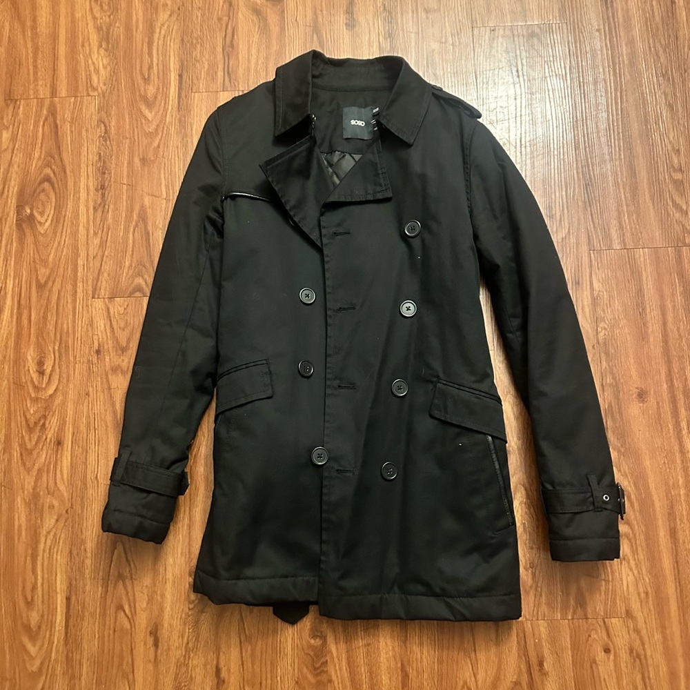 ASOS Men's Black Trench Coat